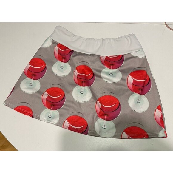 Smashdaddy  Ladies sz XS Tennis Golf Pickleball skort stretch pull on WINE - Picture 2 of 7